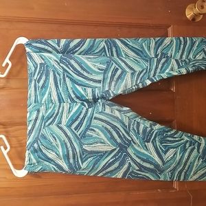Lularoe TC2 leggings, never worn. Different shades of green